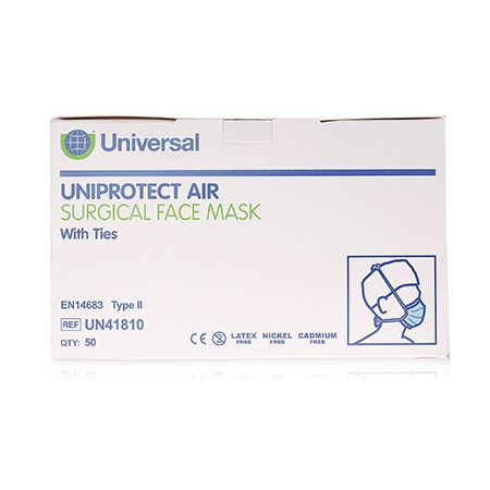 Face Masks With Ties Box 50   - MWI Animal Health