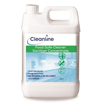 Cleanline food safe sanitiser 5L (EA) CL1018