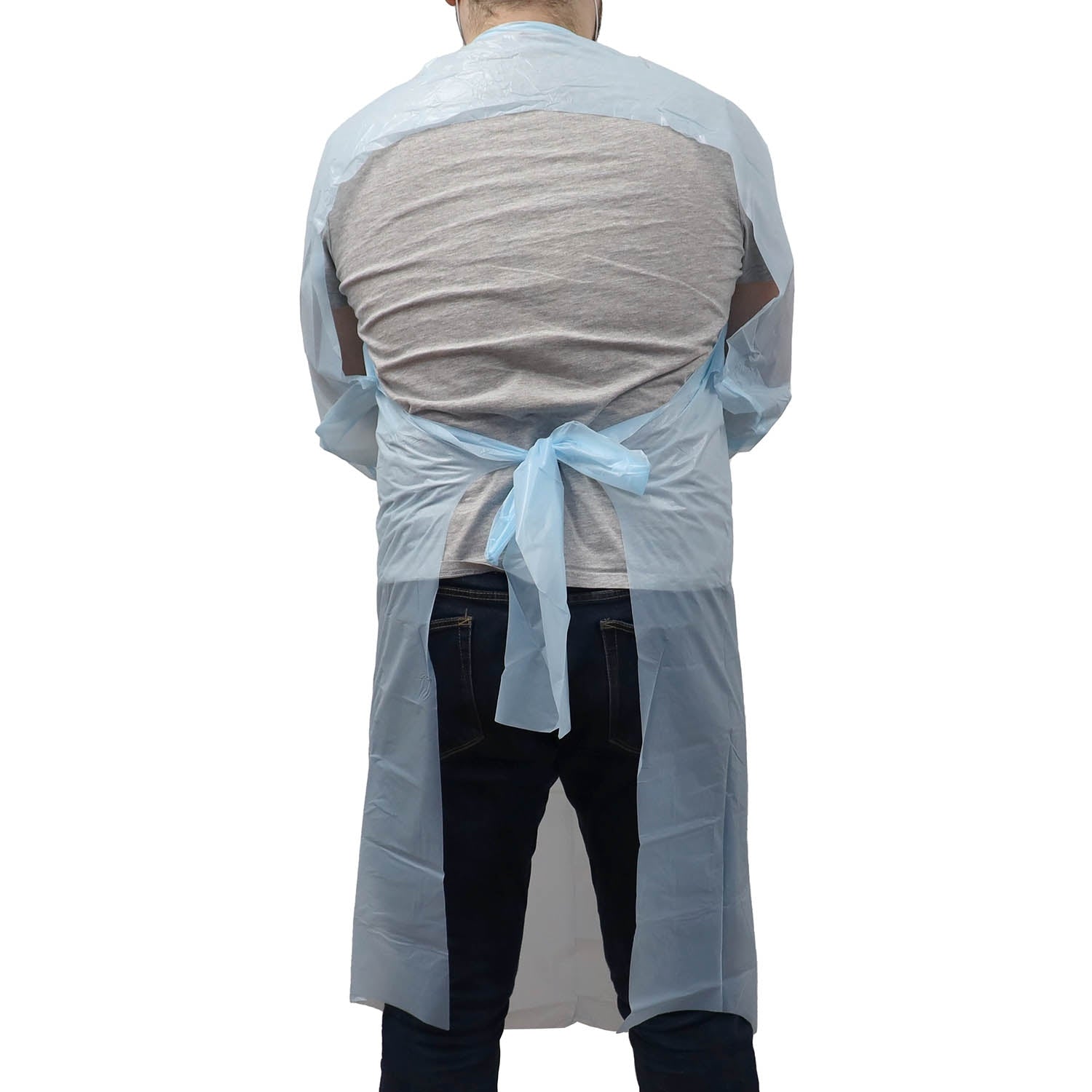 Blue Thumb Loop Examination Gowns - Pack of 10 - DTS