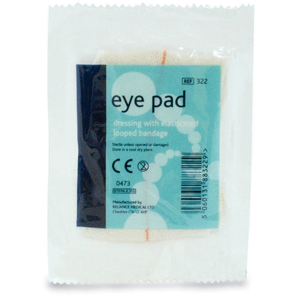 Sterile Eye Pad Dressing with Elasticated Loop