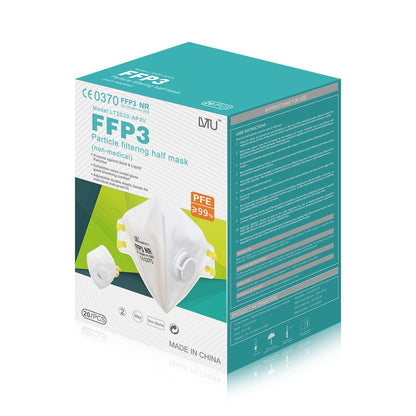 FFP3 Respirator Mask - Valved - Pack of 20 - Discontinued