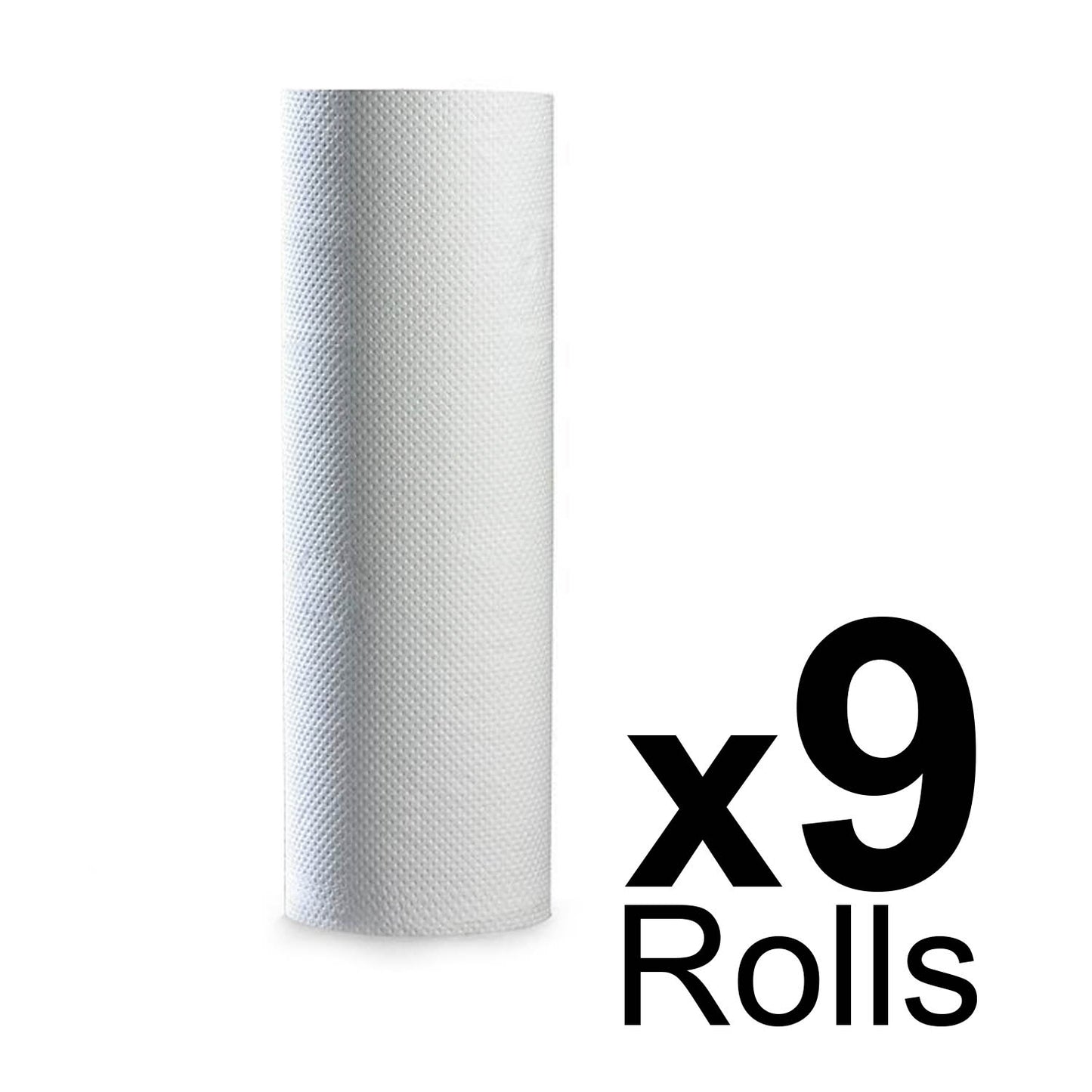 Couch Roll Tufcel 2 Ply White - 50cm x 46m - 135 Sheets x 9 - Paperline