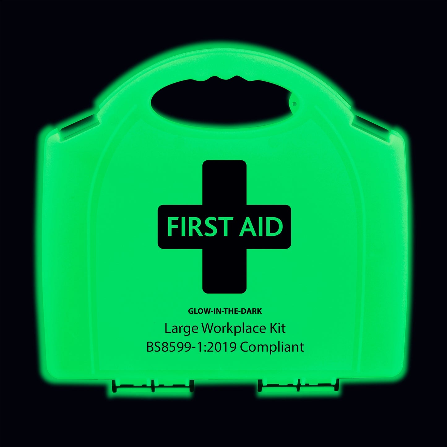 BS8599-1 Large Workplace First Aid Kit in Glow In The Dark Aura Box - 3402 - Reliance
