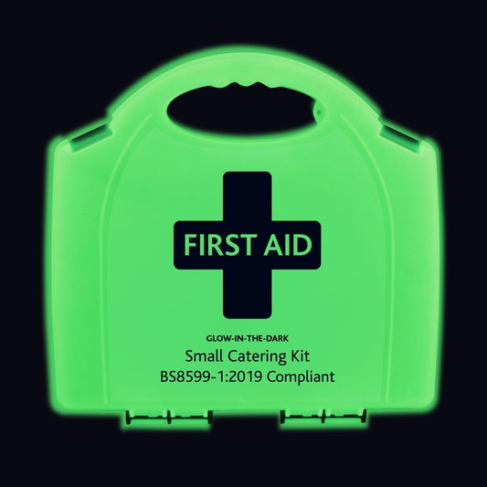 BS8599-1 Small Catering First Aid Kit in Glow In The Dark Aura Box