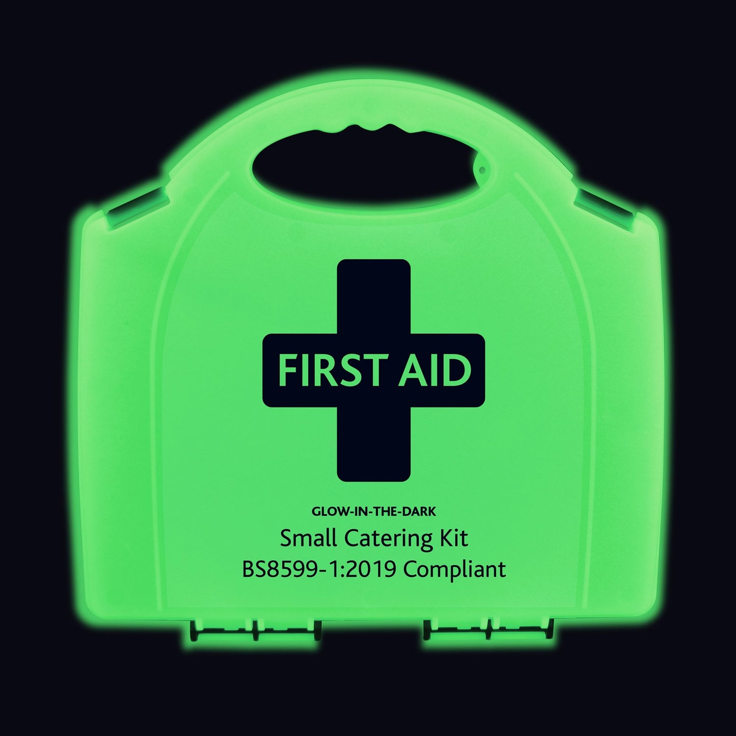 BS8599-1 Small Catering First Aid Kit in Glow In The Dark Aura Box - Reliance