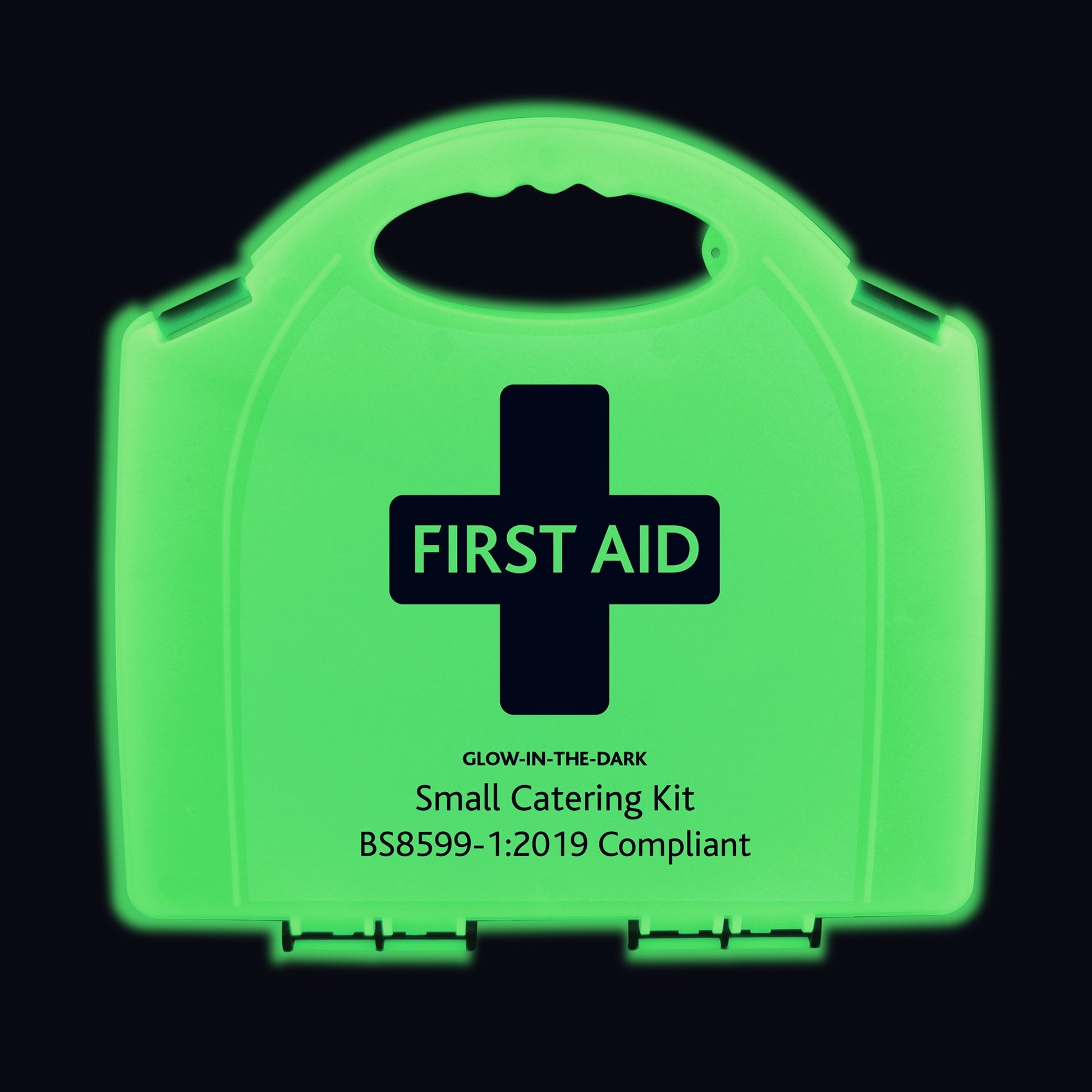 BS8599-1 Small Catering First Aid Kit in Glow In The Dark Aura Box - Reliance