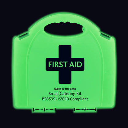 BS8599-1 Small Catering First Aid Kit in Glow In The Dark Aura Box - Reliance
