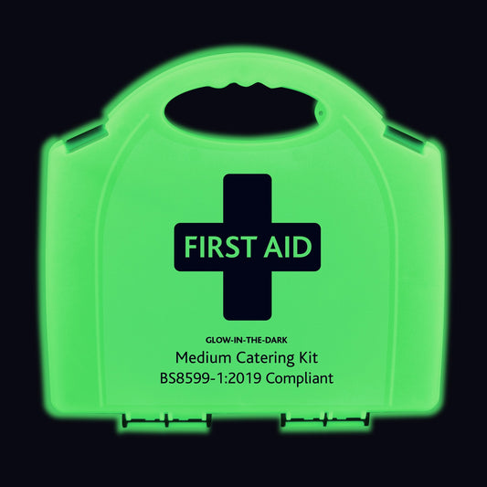 BS8599-1 Medium Catering First Aid Kit in Glow In The Dark Aura Box