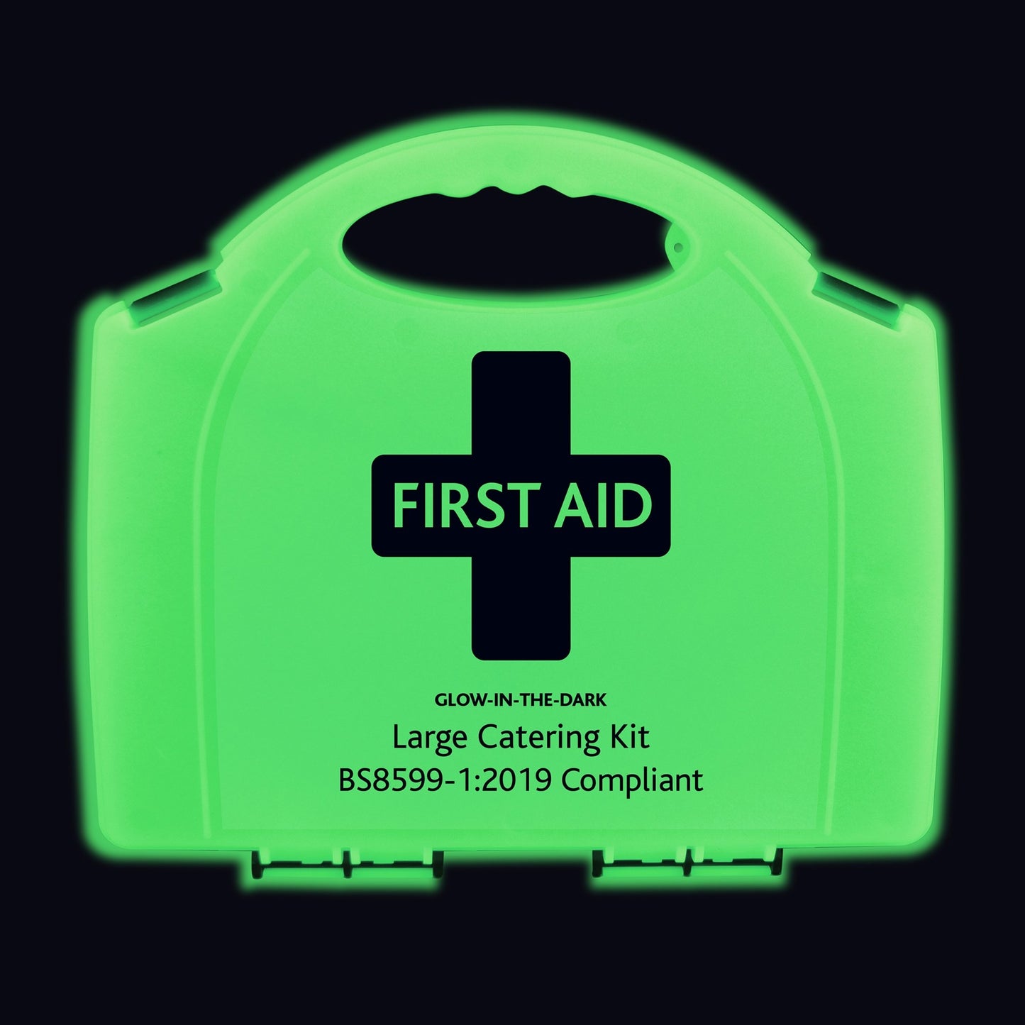 BS8599-1 Large Catering First Aid Kit in Glow In The Dark Aura Box - Reliance