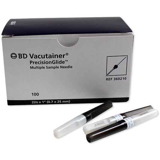 Vacutainer Needle 22g 1" x 100 - Becton Dickinson