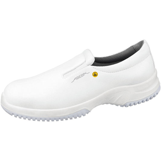 Abeba Uni6 Microfibre Slip On Occupational Shoes - White