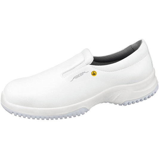 Abeba Uni6 Microfibre Slip On Occupational Shoes - White - 