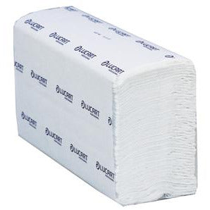 Strong Lucart Z-fold 2ply - White 22.5 x 24cm (pure 864041) - Pack 200