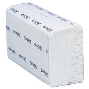Strong Lucart Z-fold 2ply - White 22.5 x 24cm (pure 864041) - Pack 200 - Paperline