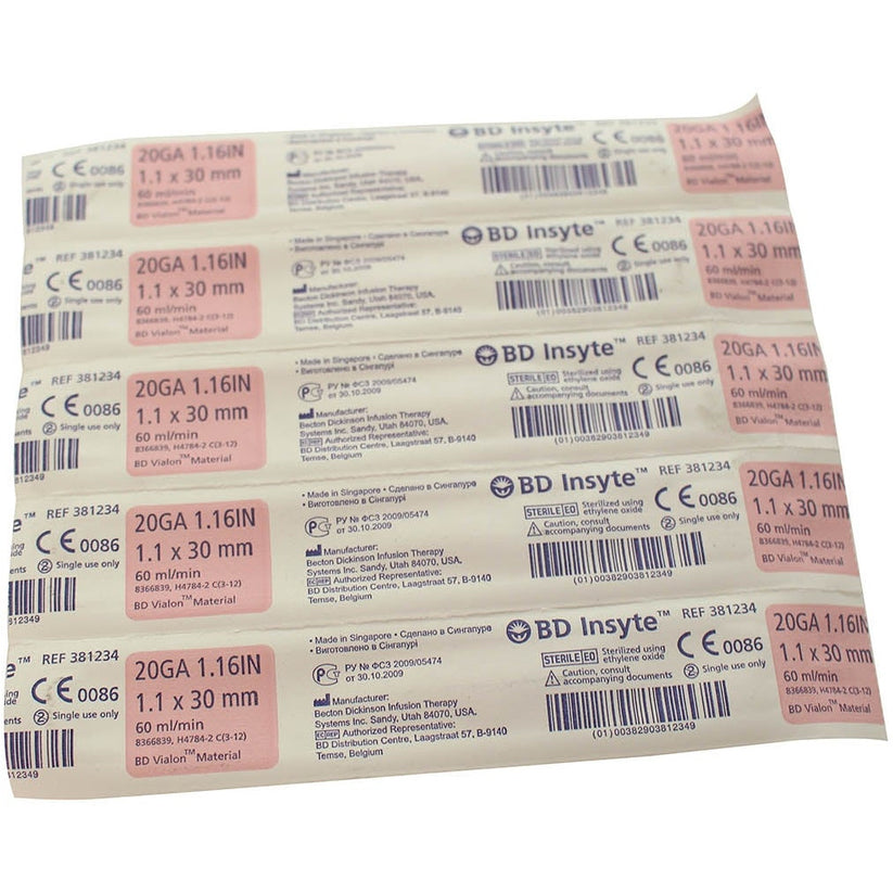 BD Insyte IV Catheter - 20g 30mm Non-Ported x 50 – Medisave UK