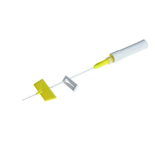 Saf-T-Intima Close with PRN adapter 24G x 0.75" - Easch - Yellow - Box of 25