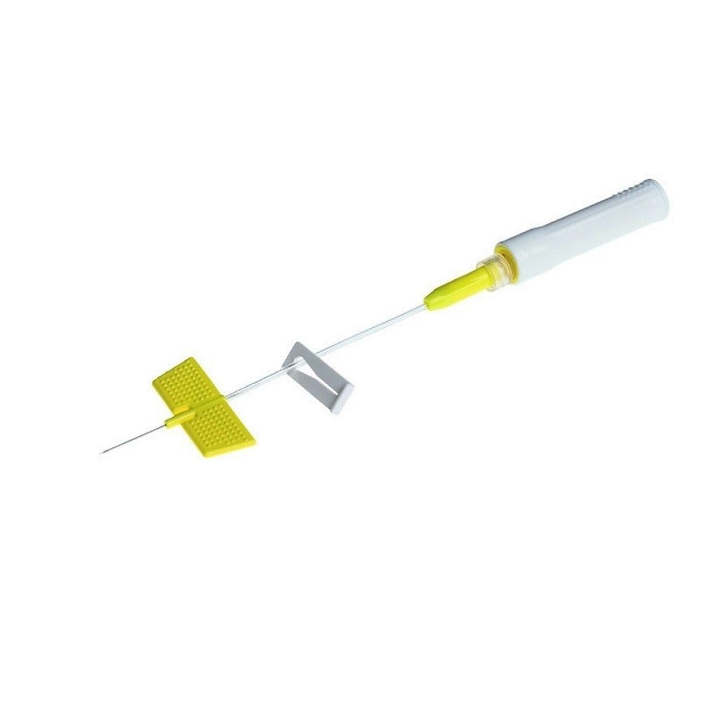 Saf-T-Intima Close with PRN adapter 24G x 0.75" - Easch - Yellow - Box of 25 - Becton Dickinson