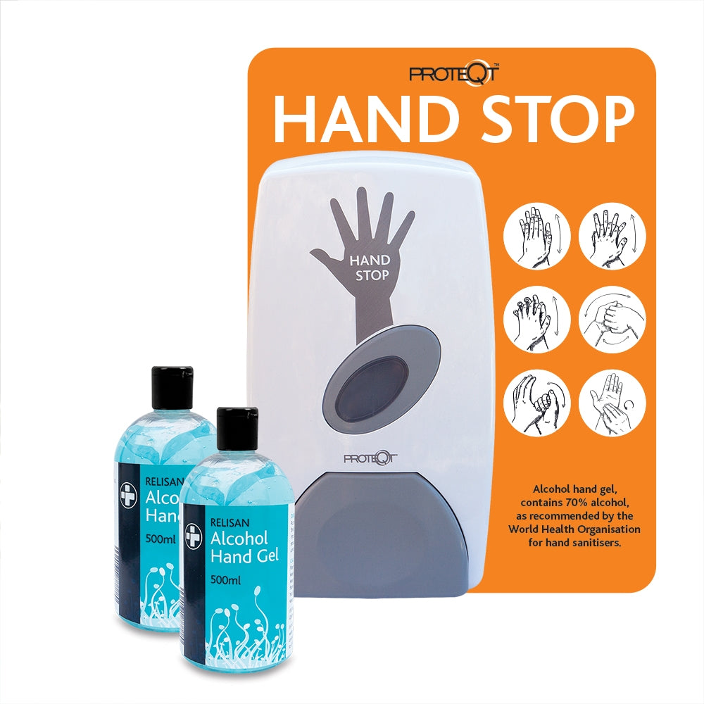 Manual Hand Gel Dispenser with Backplate – Medisave UK