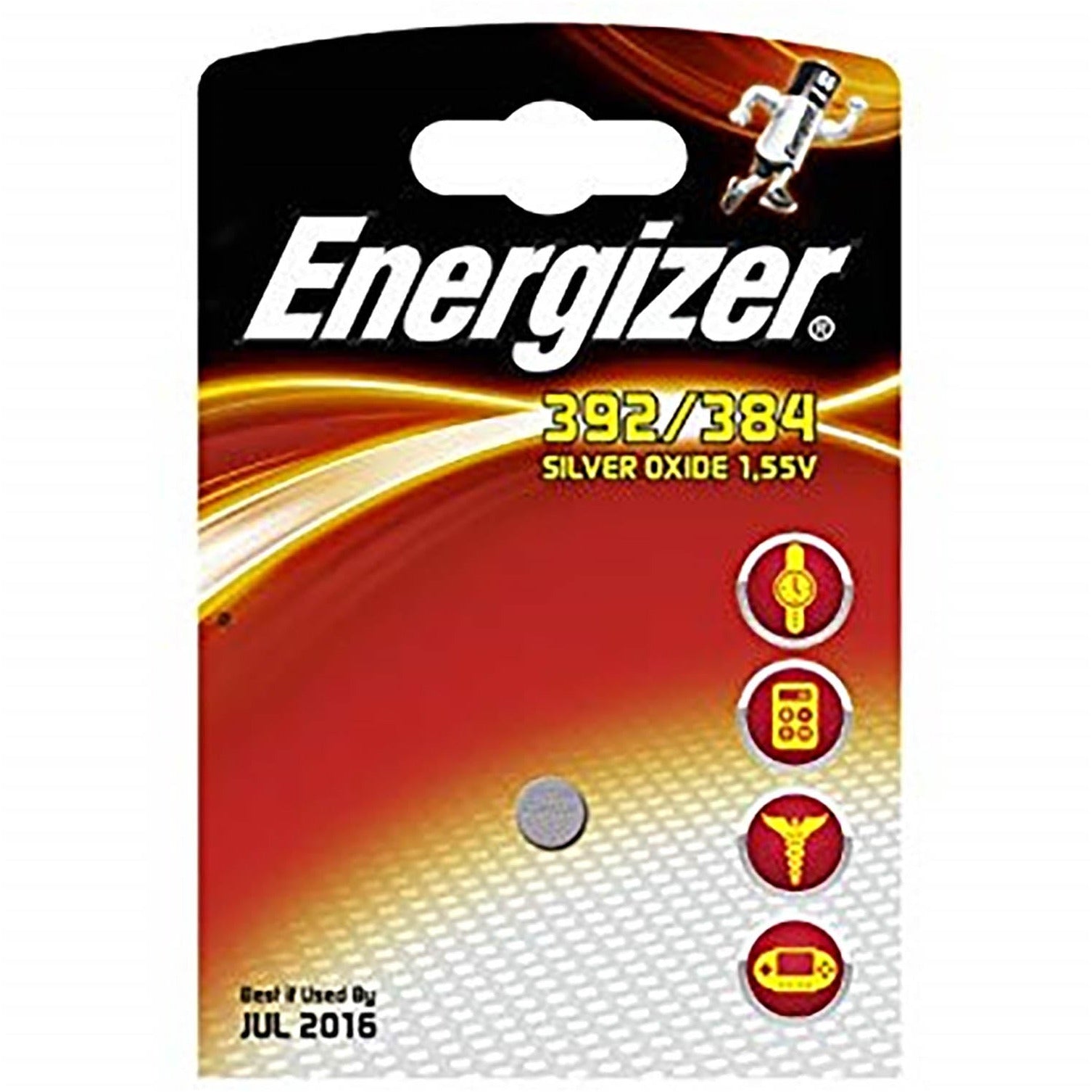 Energizer 392/384 Silver Oxide 1.55V - Box of 10 - Energizer