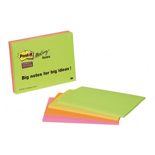 Postit Supersticky Meet Neon 200mm Pk4 - Post-it
