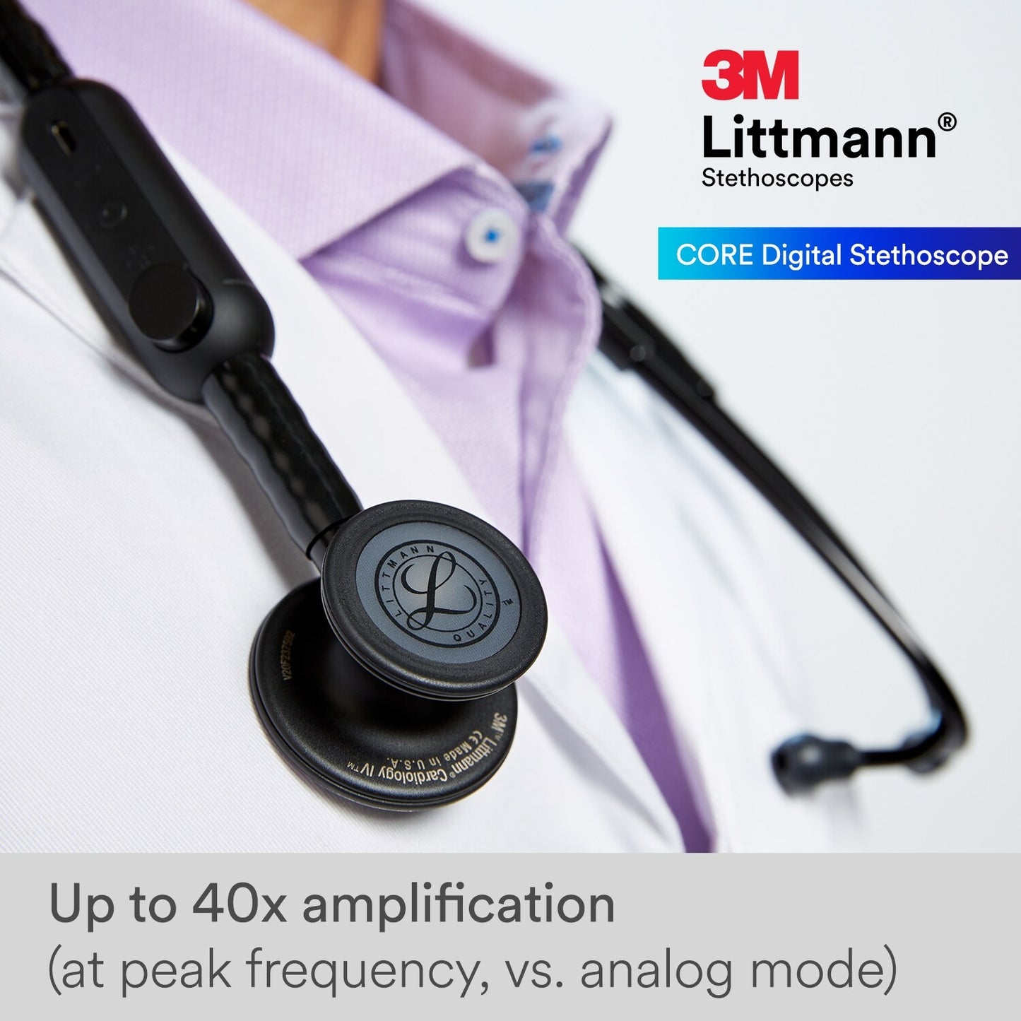 Littmann CORE Digital Stethoscope 8490 - Black