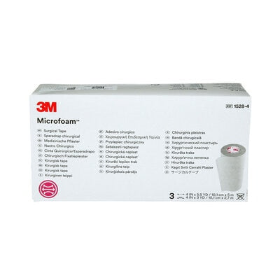3M Microfoam™ Surgical Tape - 10cm x 5m - Box of 3