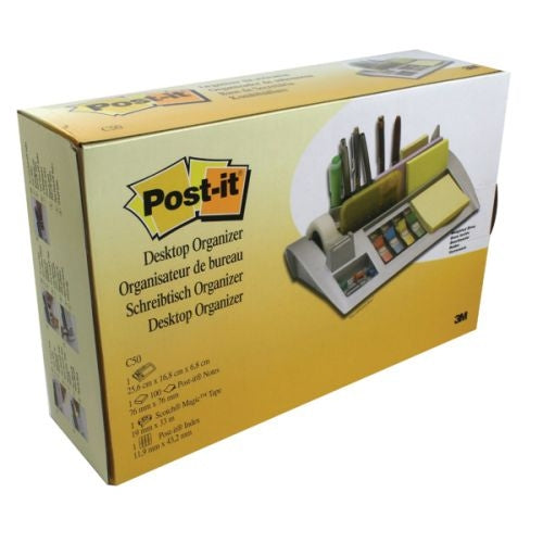 Post-it Desk Organiser Silver - Post-it
