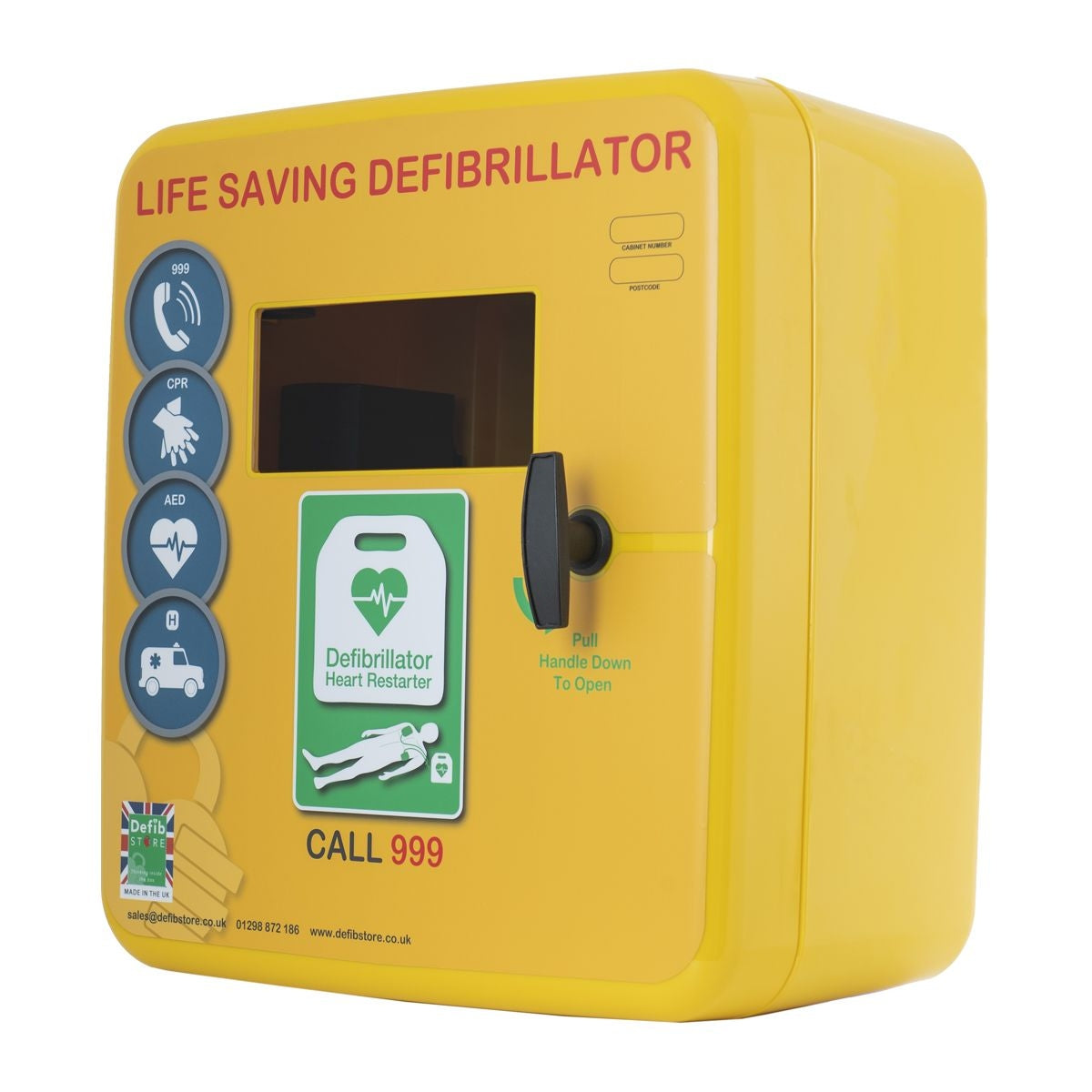 Defibrillator Light Defibstore 4000 - Defib Cabinet w/ Heater & Light - Unlocked - Yellow ...