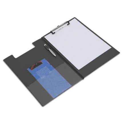 Polypropylene Foldover Clipboard Black A4 - Discontinued