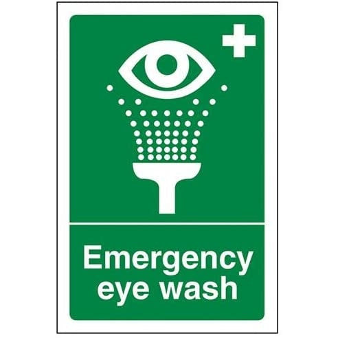 EMERGENCY EYE WASH 1MM PVC 300 X 200mm Rigid - Safety First Aid