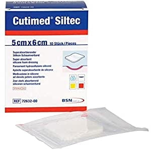 Cutimed Siltec Dressing 5cm x 6cm Pack of 10 - BSN