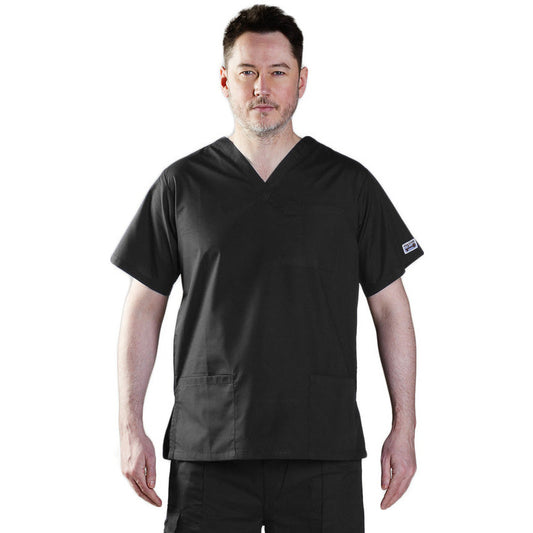 Unisex Premier Scrub Top - Black L - Work In Style