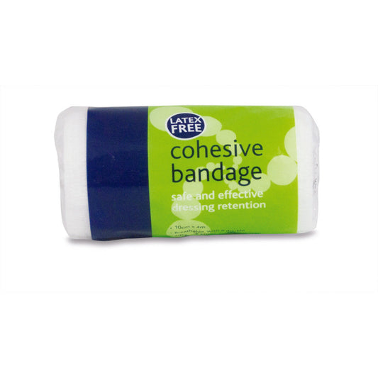 Cohesive Bandage - Latex Free White 10cm x 4m