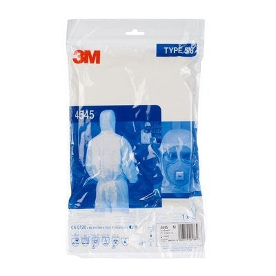 3M Protective Coverall - 4545 Type 5/6 White XL - 3M