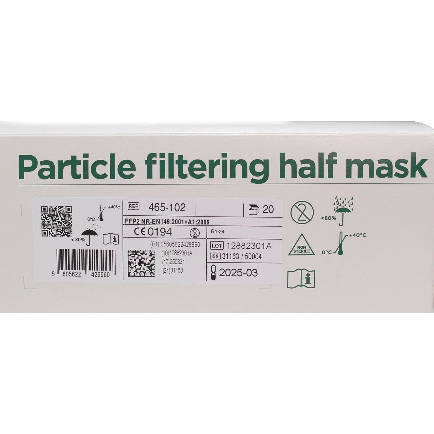 FFP2 Respirator - Category III PPE Certified x20 (EU Manufactured) - Discontinued