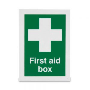 White cross and first aid box - Vinyl
