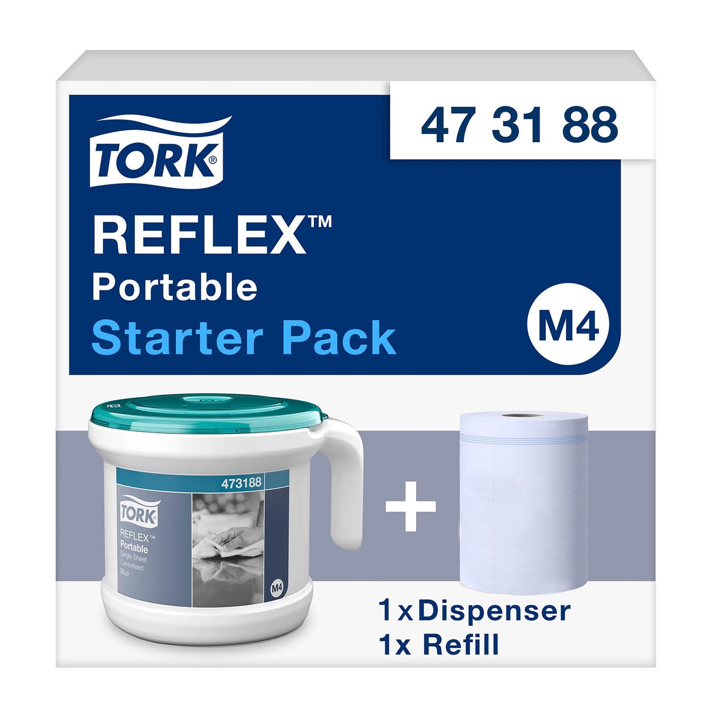 Tork Reflex Portable Centrefeed Dispenser System - Tork