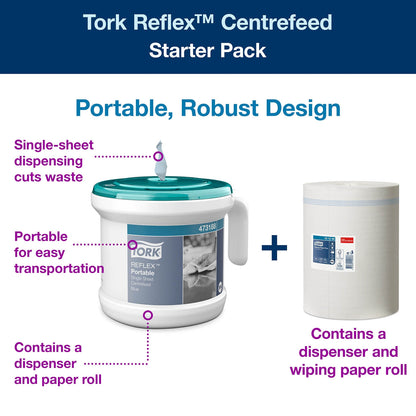 Tork Reflex Portable Centrefeed Dispenser System - Tork