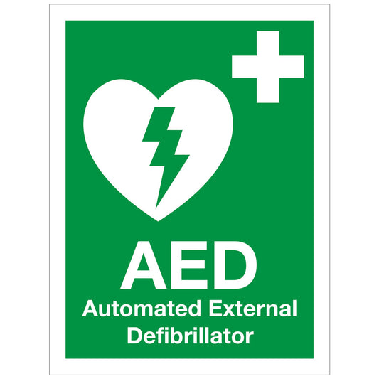 Vinyl AED/Defibrillator Sign