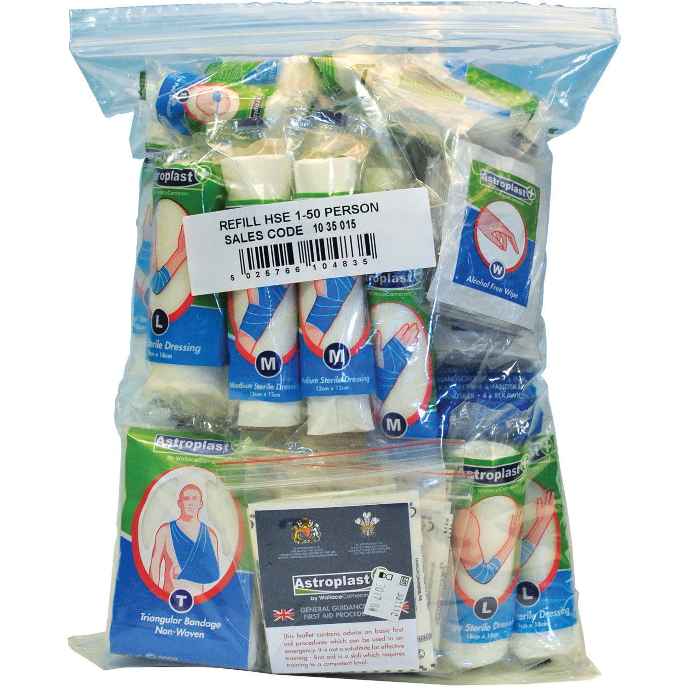 Astroplast HSE Standard 1-10 Person First-Aid Kit Refill - Wallace Cameron