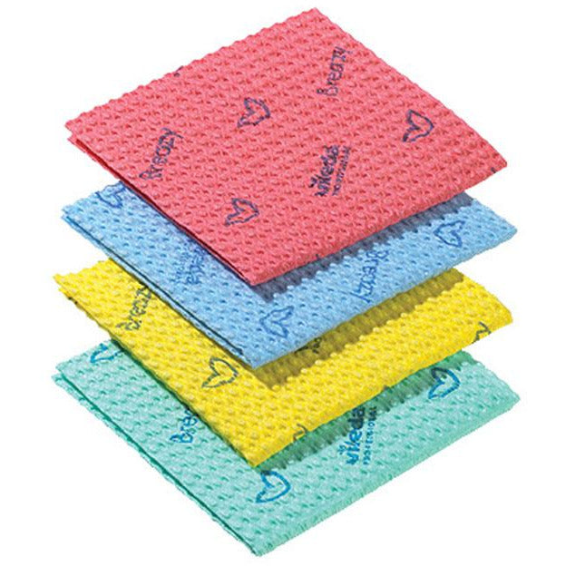 Vileda Microfibre Cloths x 25 Green, 35 x35mm - 