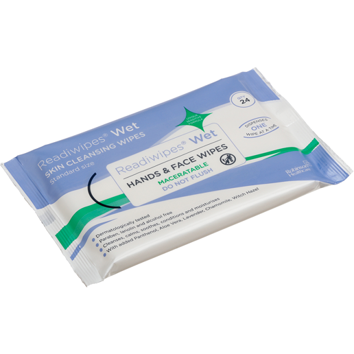 Readiwipes Wet Hands & Face Wipes 24s Maceratable