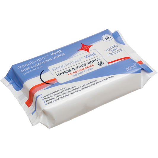 Readiwipes Wet Hands & Face Wipes 120s Non Maceratable - Robinsons