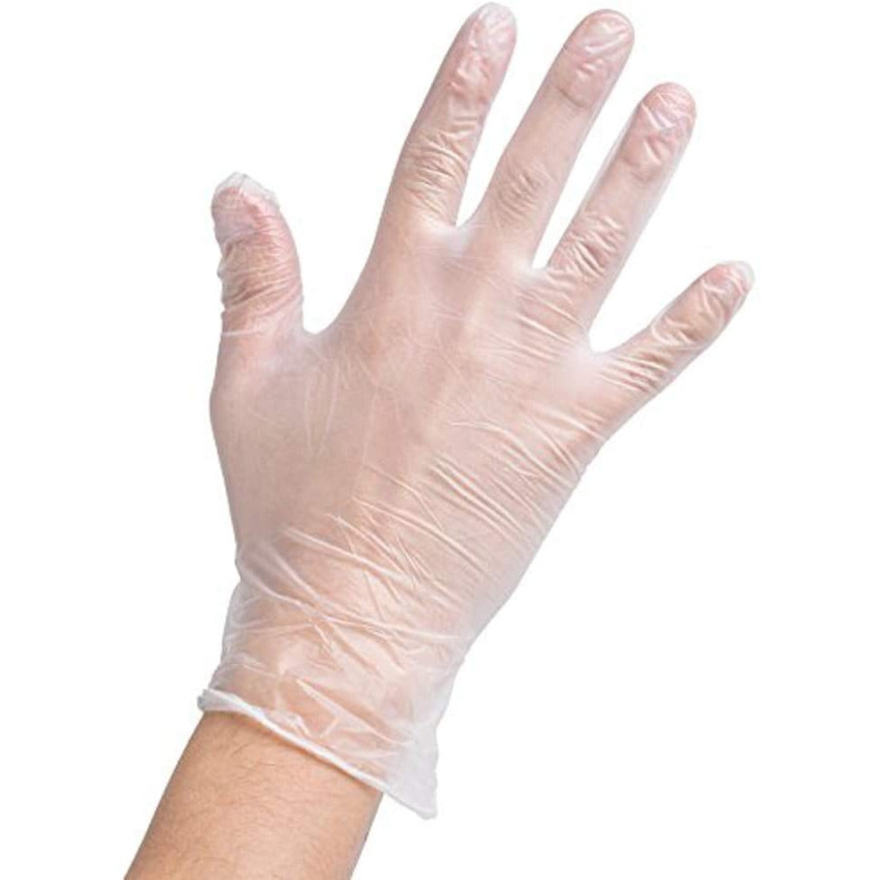 Vinyl Powdered Gloves Clear Large Per 100 - Discontinued