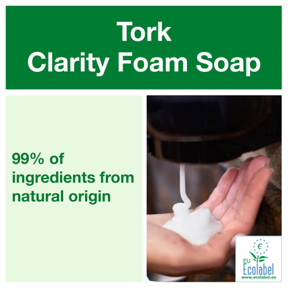Tork Clarity Hand Washing Foam Soap, 1000ml - 520201 - Tork
