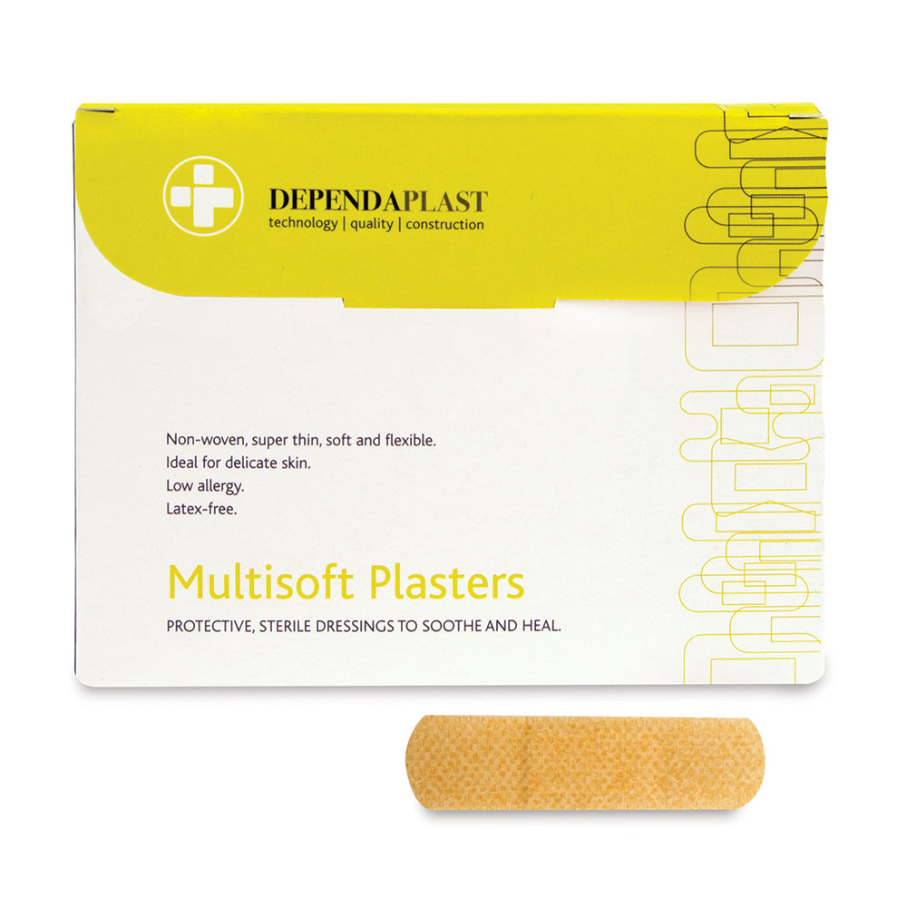 Dependaplast Multisoft Plasters 7.5cm x 2.5cm box of 100 - Reliance