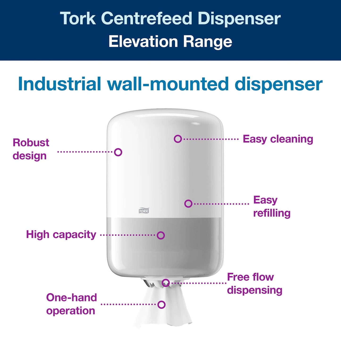 Tork Elevation Centrefeed Roll Dispenser - 559000
