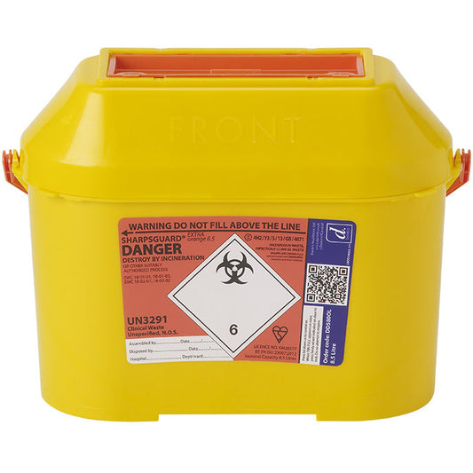 Sharpsguard Extra Orange 8.5 Ltr Sharps Bin