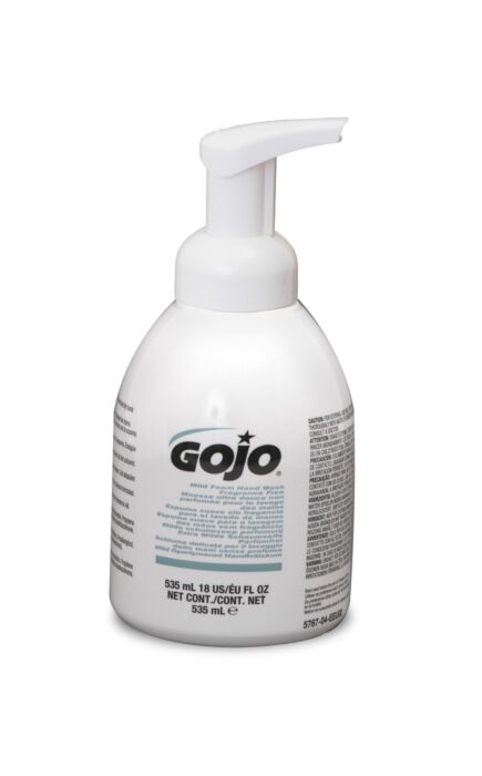 GOJO Mild Foam Handwash Fragrance Free - 535ml Pump Bottle