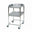 Stainless Steel Surgical Trolley 46x52x86cm (2 x S.Steel Trays)